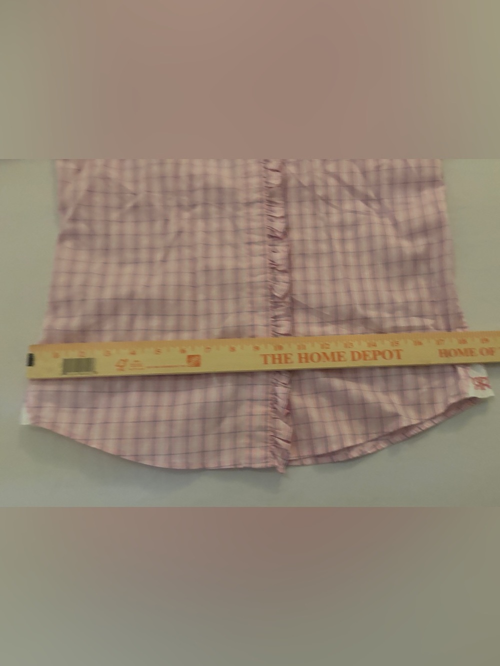 Double R by Ravi Ratan Pink Floral Ruffle Button-Down Shirt Women’s Med - Picture 12 of 15
